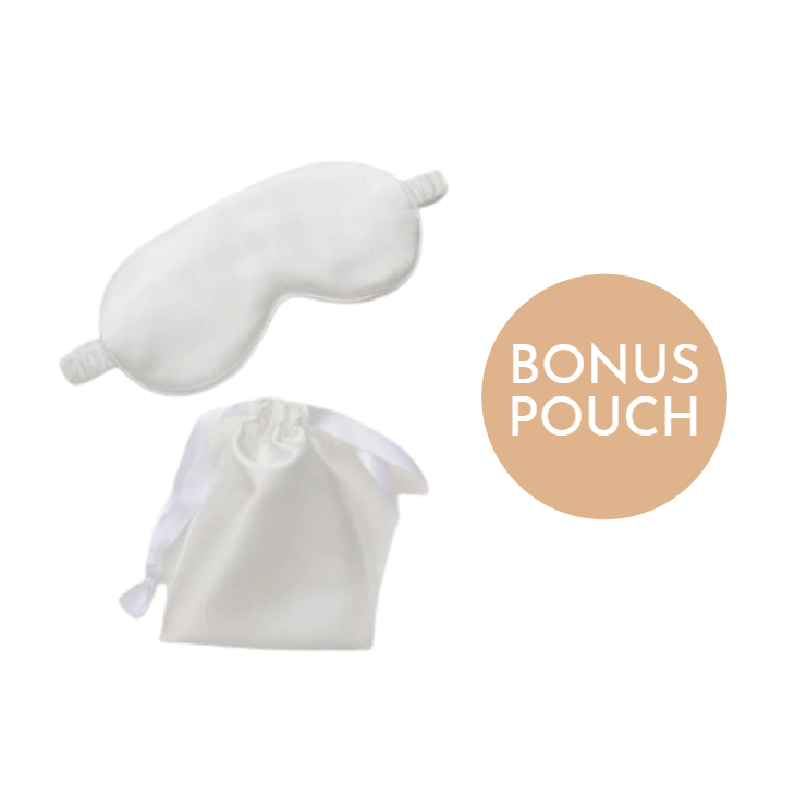Pure Silk Eye Mask - White - Image 2